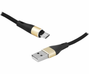 USB LTC USB-A - microUSB kabel 2 m černý (LX8571B 2M)