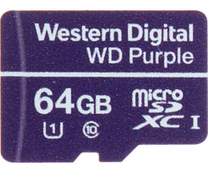 Karta WD Purple MicroSDXC 64 GB Class 10 UHS-I/U1 (SD-MIC...