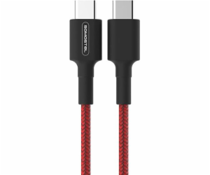 Somostel USB-C - USB-C USB kabel 1 m červený (28858)