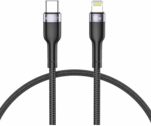 Tech-Protect USB-C – Lightning kabel 0,25 m černý (THP1597)