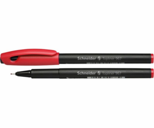 Schneider SCHNEIDER Topliner 967, 0,4 mm, červený