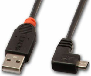 Lindy USB-A - microUSB USB kabel 2 m černý (31977)