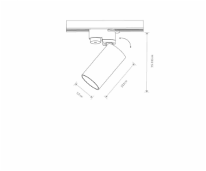 Lampa Nowodvorski TRACK MONO, 10 W, GU10, 7585