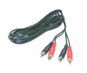 Kabel BLOW 2xRCA M, 2xRCA M, 1,2m, černý 91-253