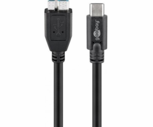 Goobay USB-C - micro-B USB kabel 0,6 m černý (67995)