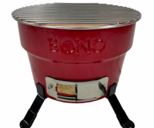 Gril KAMADO BONO HIBACHI, 31 cm, červený