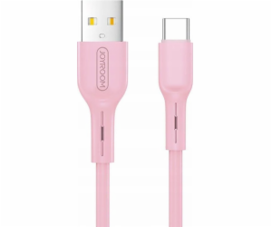 Joyroom USB kabel JOYROOM CABLE BAREVNÝ TYP-C 1M RŮŽOVÁ, ...