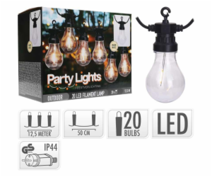 Světelný řetěz LED PARTY 20 žárovek 12,5m KO-LE2100180