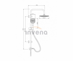 Sprchový set Invena Rotonda AU-27-K02-G