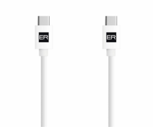 ER POWER kabel USB-C/C 3A 60W 120cm bílý