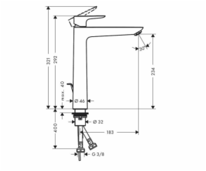 Hansgrohe sprchová baterie baterie talis-e. 240 71716670