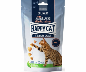 Happy Cat Crunchy Snack Atlantský losos, pochoutka, pro k...