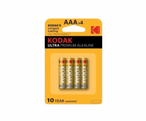 Baterie Kodak AAA ULTRA PREMIUM alkalická 4 ks, blistr