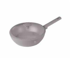 Pánev WOK s titanovým povrchem a poklicí 28 cm Taupe Coll...