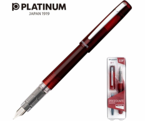 Platinum Platinum Prefounte Crimson Red plnicí pero, F, v...