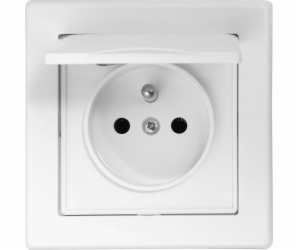 Single Socket s/u 16a 250V s IP44 CLAP WHITE GPT-16 JWH