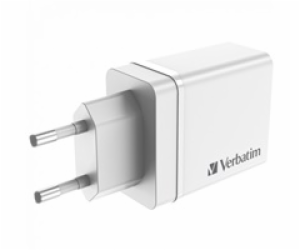 VERBATIM Univerzální adaptér CHR-30EU2, 30W, 1x USB-C, 3x...