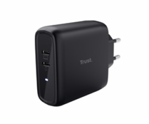 TRUST MAXO 65W 2P USB-C CHARGER BLK