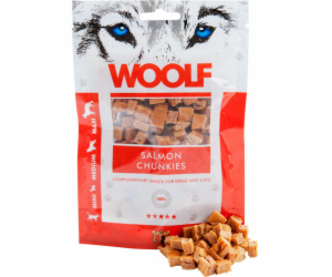 WOOLF Salmon Chunkies - pamlsek pro psy a kočky - 100 g