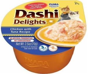 INABA Dashi Delights kuřecí bujón z tuňáka - kočičí pamls...