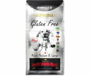 BIOFEED Euphoria Gluten Free Adult střední a velké hovězí...