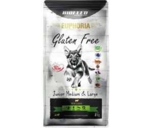 BIOFEED Euphoria Gluten Free Junior střední a velké jehně...