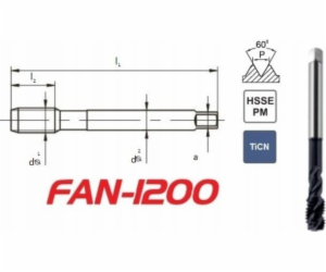 Ventilátor THREAD M14 DIN-376C R40 (6H) HSSE-PM TICN VENT...