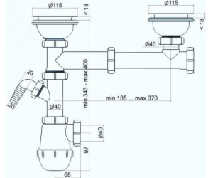 19146 SIPHON SIPHON. 1-COM. LAHEV, NEREZOVÉ SÍTO. 2 S VER...