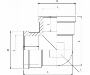 Perfexim Mosazné koleno WW 1/2 zesílené PHA-310 G1/2 WW P...