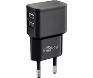 Goobay Napájecí a nabíjecí adaptér 230V na 2x USB, max.2,...