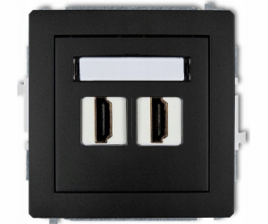 Karlik Dvojzásuvka Karlik Deco 12DHDMI-4 HDMI 2.0, matná ...