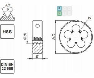 Fanar DIE M42 DIN-22568 (6g) HSS 800