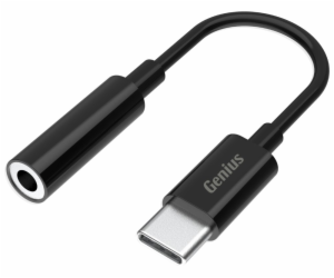 GENIUS ACC-C100 redukce z 3,5mm audio jack na USB-C, černá