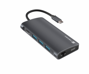 Natec multiport adaptér FOWLER 2 3X USB 3.0 HUB, HDMI 4K,...