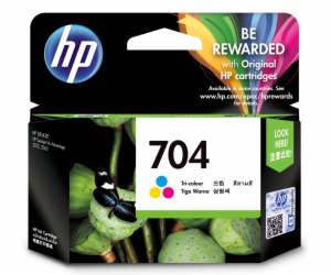 HP 704 Tri-color Original Ink Advantage Cartridge inkoust...