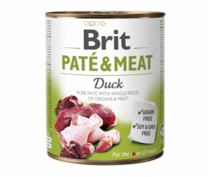 BRIT Paté & Meat with Duck - mokré krmivo pro psy - 800 g