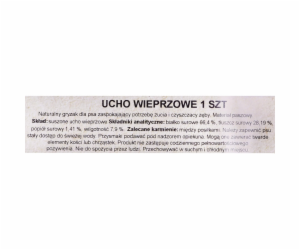 Žvýkačka pro psy PETMEX Vepřové ucho 40g 1ks