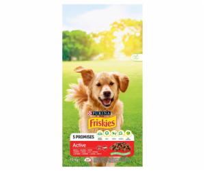 PURINA Friskies Active - suché krmivo pro psy - 10 kg