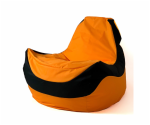 Sako taška pouf Bolid oranžovo-černá XXL 140 x 100 cm