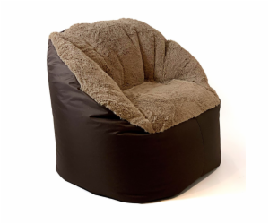 Sako sáčkový pouffe Nadýchané cappuccino XXL 140 x 90 cm