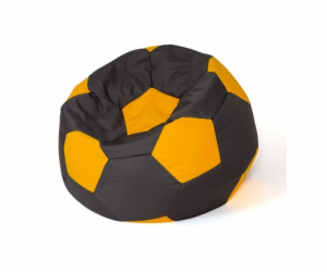 Sako bag pouffe Koule černo-žlutá L 80 cm