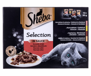 Sheba Selection in Sauce Šťavnaté příchutě 12 x 85 g