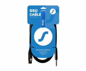 SSQ XLRJS1 - Kabel XLR samec - Jack stereo 6,3 mm, 1 m