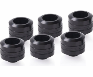 Eiszapfen PRO 16mm HardTube Fitting G1/4 - Deep Black Six...