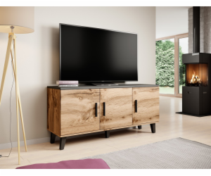 Cama sideboard LOTTA 150 3D wotan oak + mat black