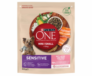 PURINA One Mini/Small Sensitive Salmon, rice - suché krmi...