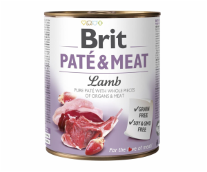 BRIT Paté & Meat s jehněčím - mokré krmivo pro psy - 800g