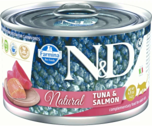 FARMINA N&D Cat Natural Tuna&Salmon - vlhké krmivo pro ko...