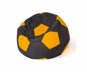 Sako bag pouffe Míč černo-žlutý XXL 140 cm