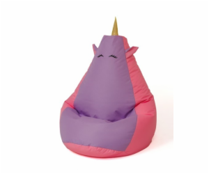 Sako taška pouf Unicorn růžovo-fialová XXL 140 x 100 cm